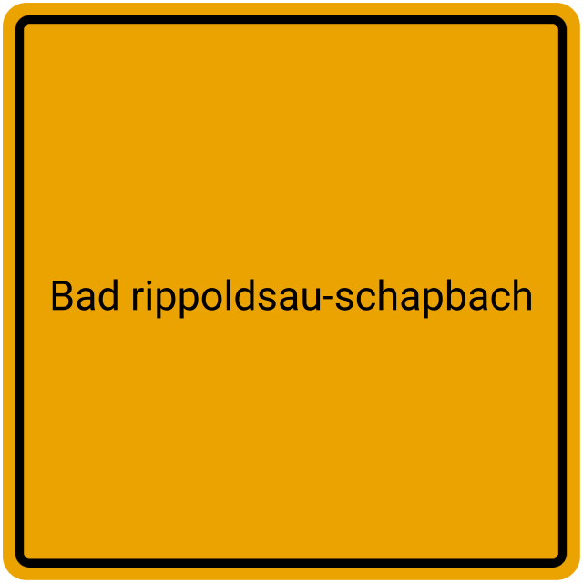 Meldebestätigung Bad Rippoldsau-Schapbach